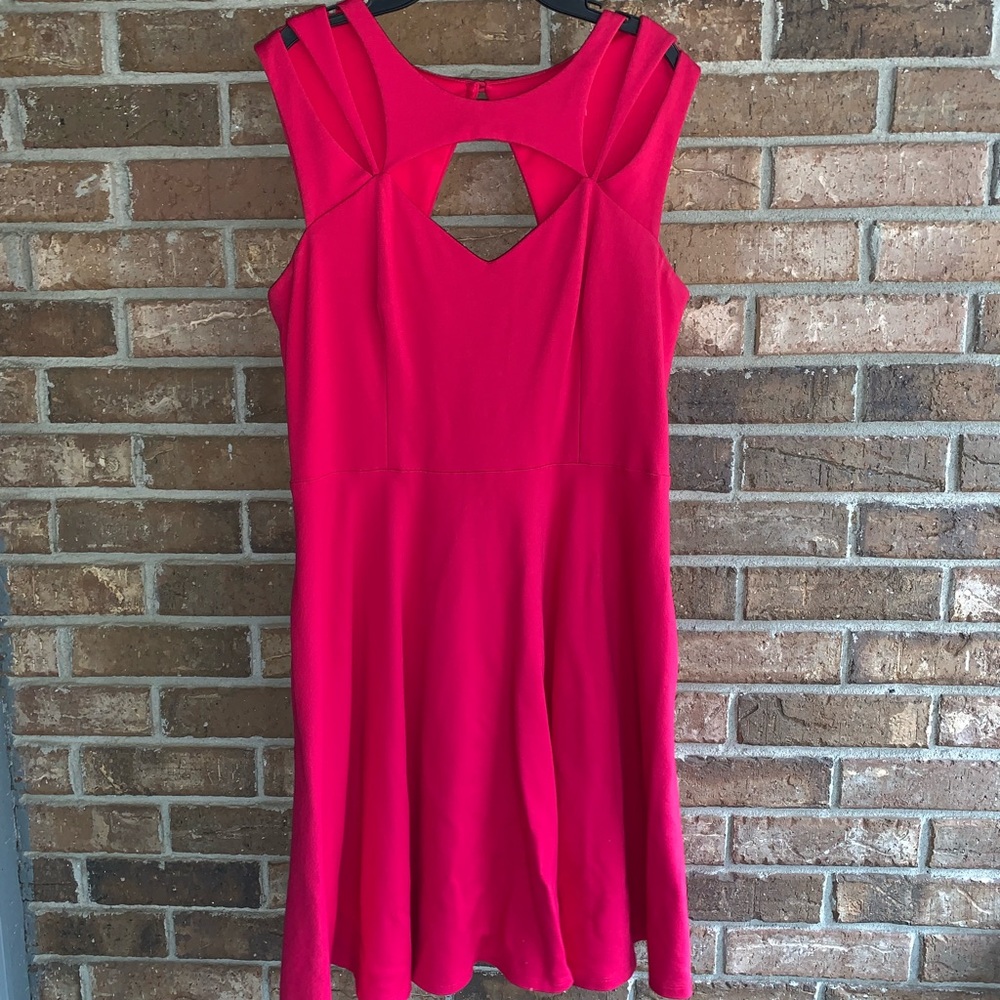 Betsey Johnson Fuchsia Pink Cutout Dress